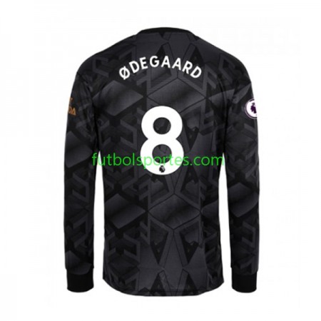 Camiseta Arsenal Martin Odegaard 8 Segunda Equipación 2022/2023 Manga Larga